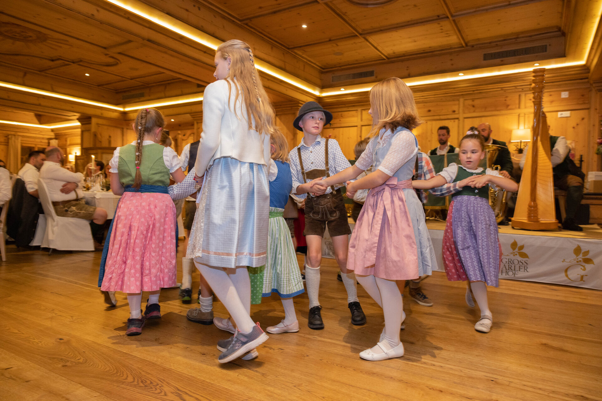 children at the Jägerball at Grossarler Hof