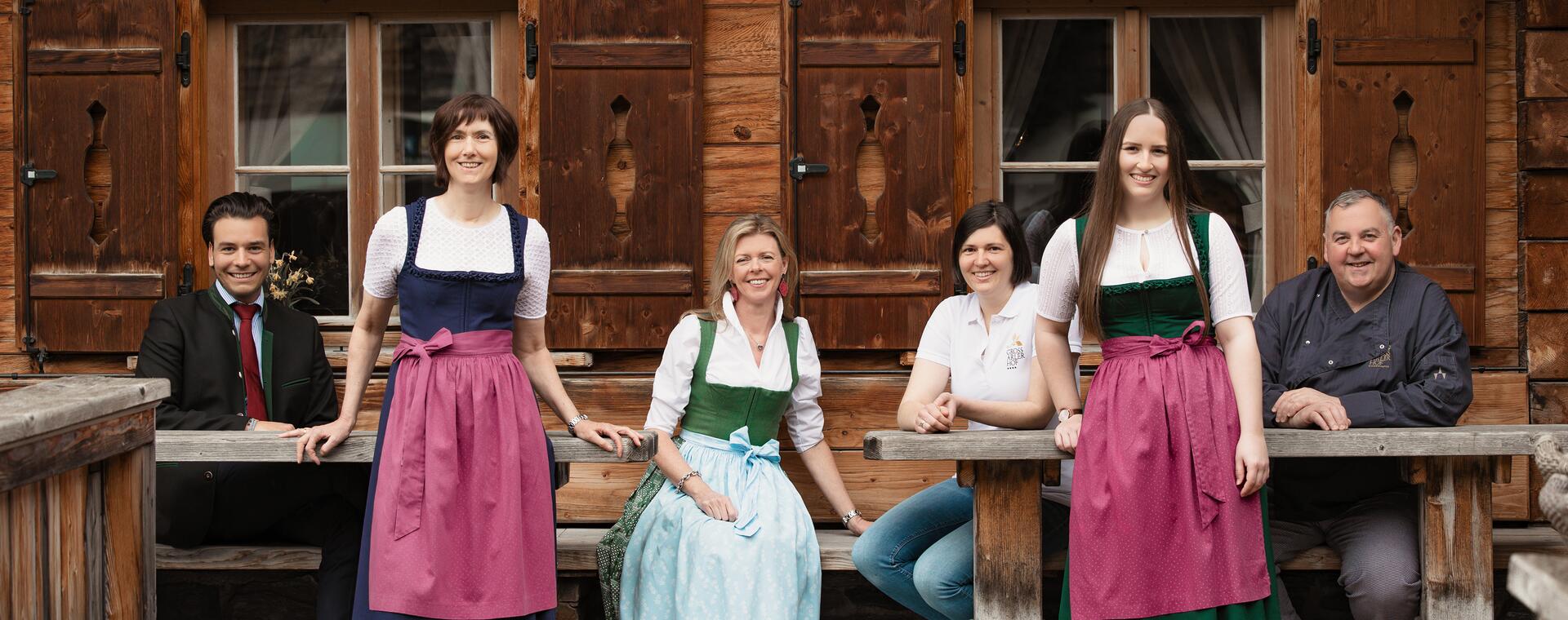  Bewirtungsteam eines Hotels mit Charme in Österreich