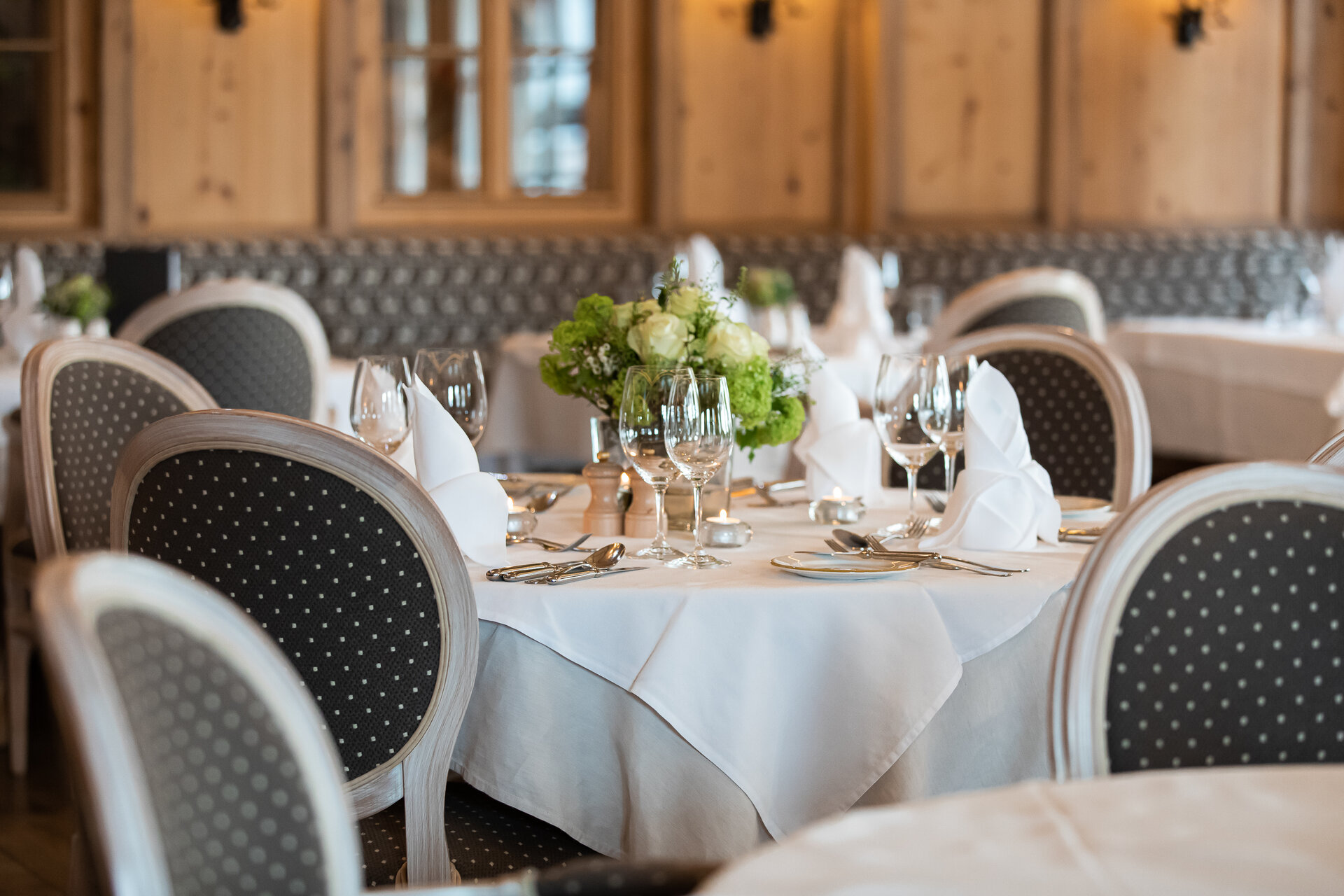 restaurant table in Großarl