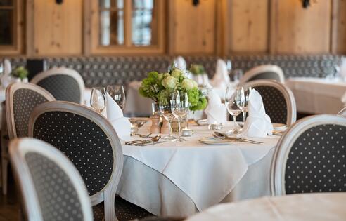 restaurant table in Großarl