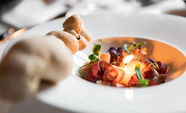 Essen im Hotelrestaurant Grossarler Hof