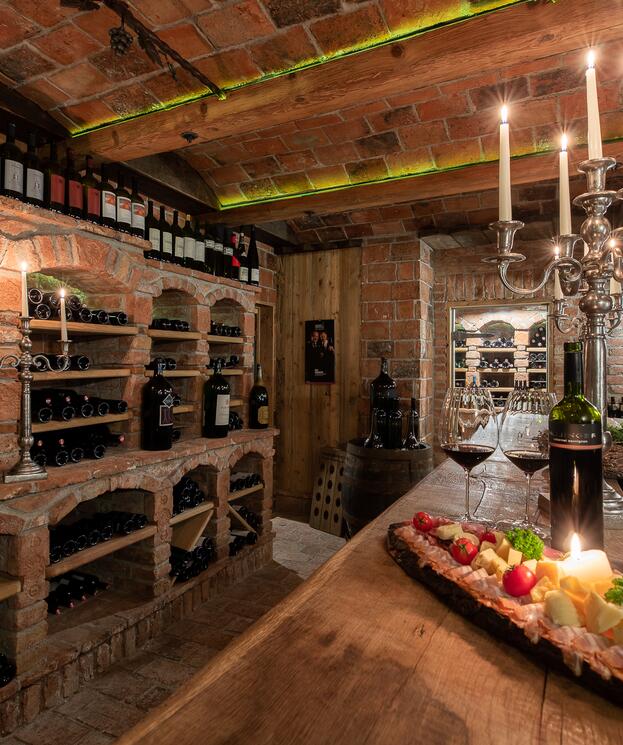wine cellar in the hotel in Großarl