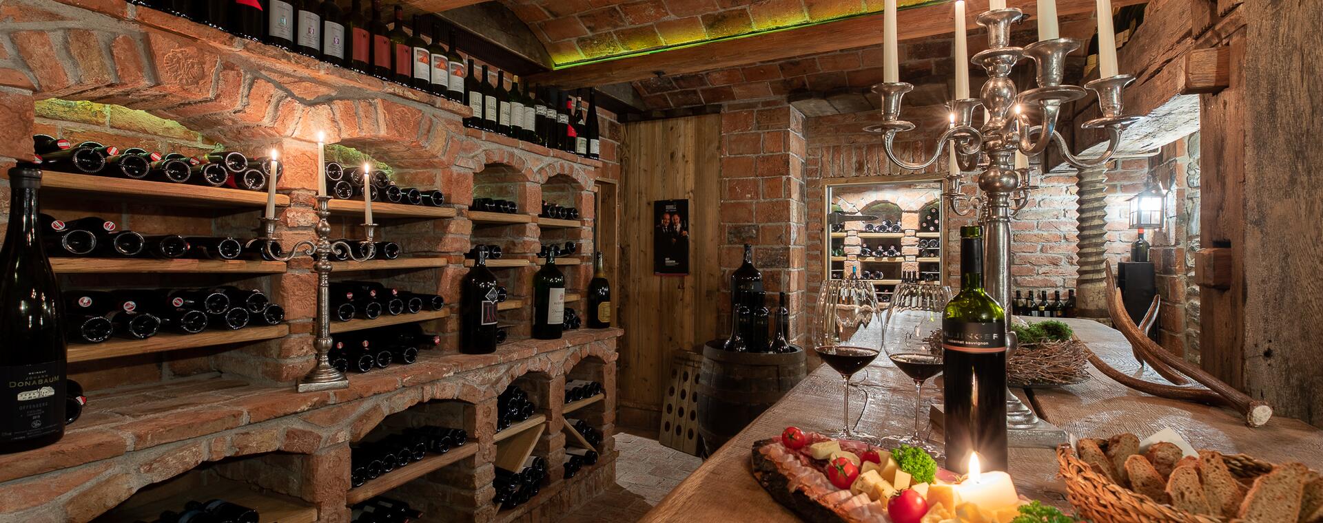 wine cellar in the hotel in Großarl
