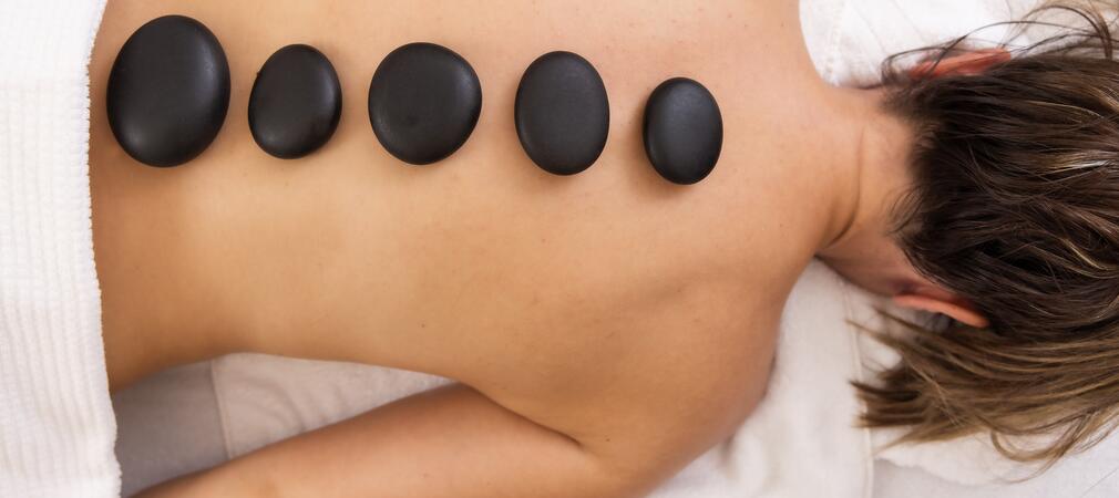 hot stone massage on holiday