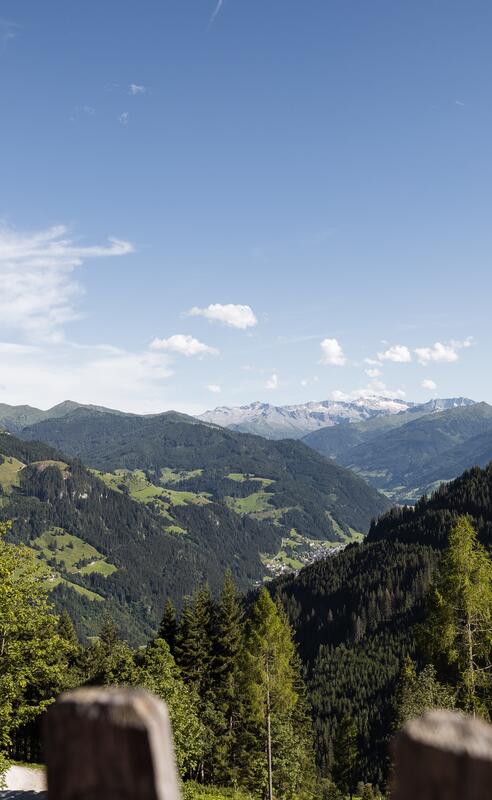 Panoramablick auf die Berge im Salzburger Land vom Aktivhotel