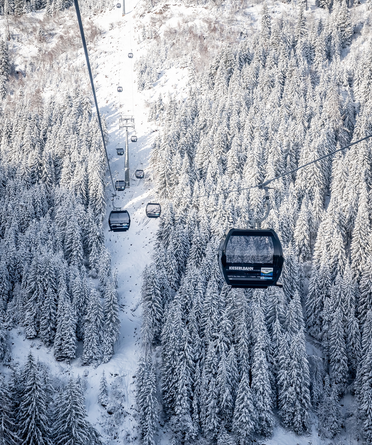 Kieserlbahn cable car in the Grossarltal-Dorfgastein ski area