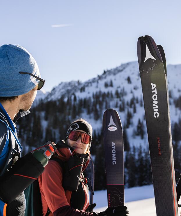 Winteraktivitäten im Naturhotel Salzburger Land, Skifahren in den Alpen. | © www.fabianfranzferdinand.com